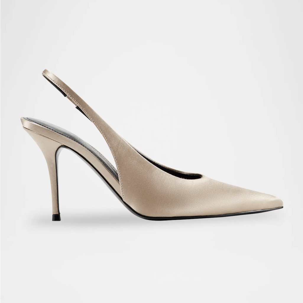 New Mark Fisher Ltd | Ankle Strap Satin Chunk Heels Size 6.5 A21